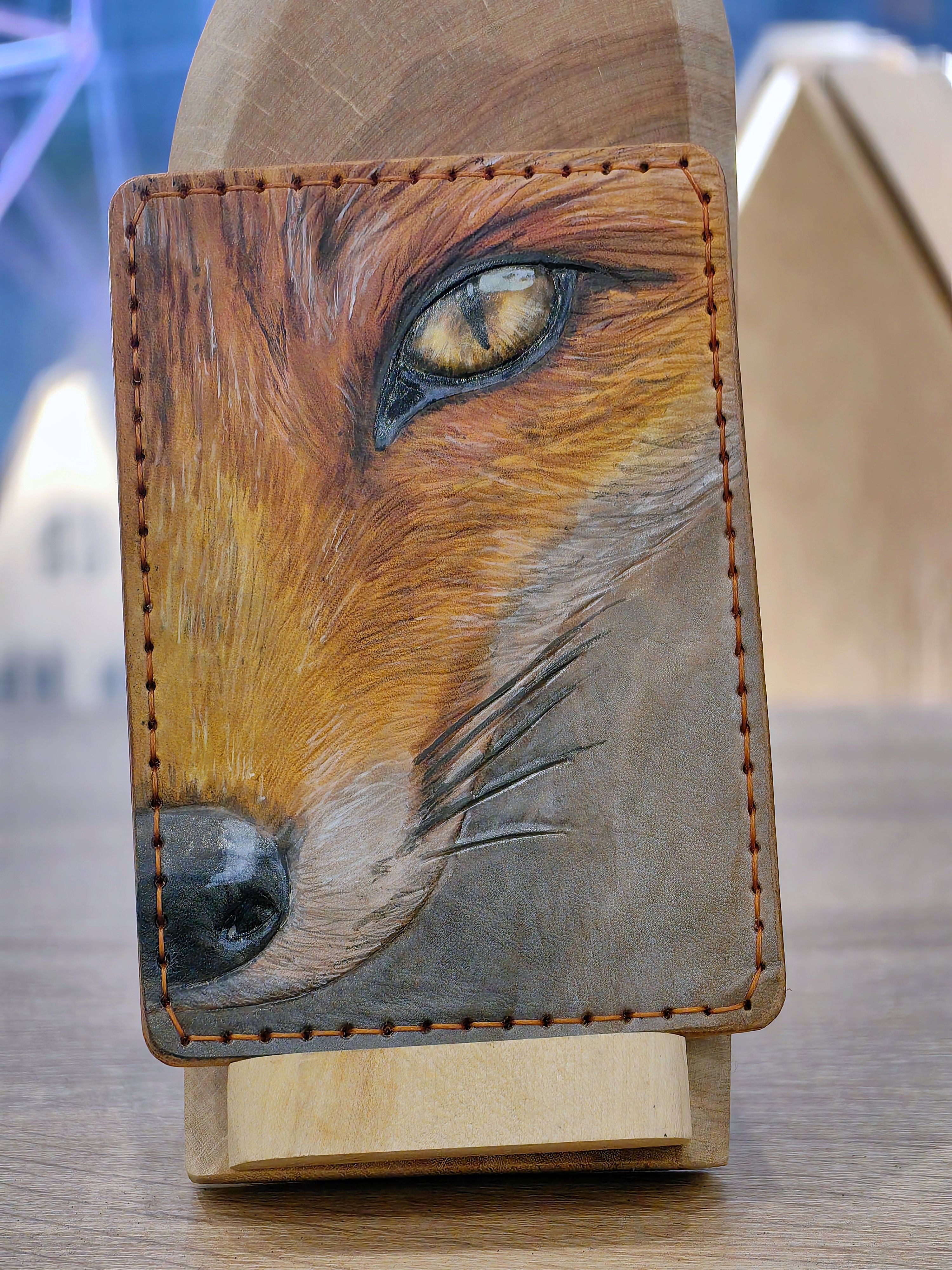 Картхолдер кожа "АННА" (Лиса)