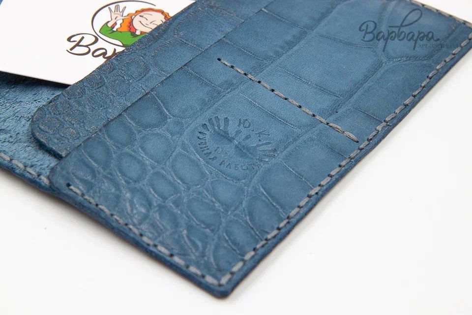 Обложка на паспорт с узором "Юнко", Люкс