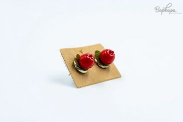 Серьги гвоздики (черника,брусника)