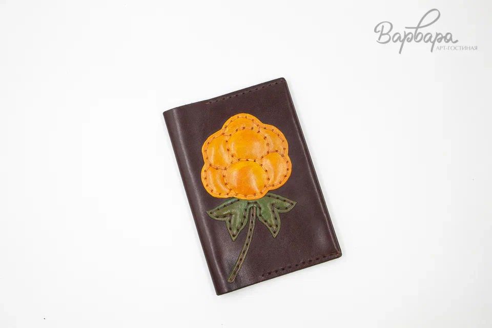 Обложка на паспорт с узором "Юнко", Люкс