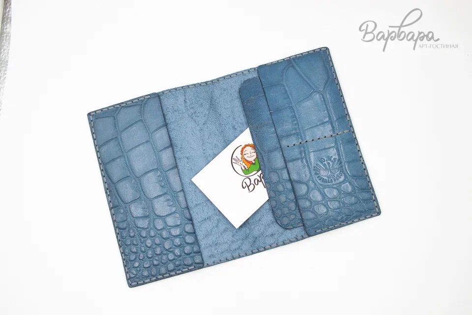 Обложка на паспорт с узором "Юнко", Люкс