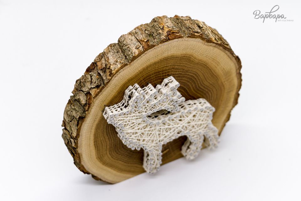 Север на спилах (стринг-арт)