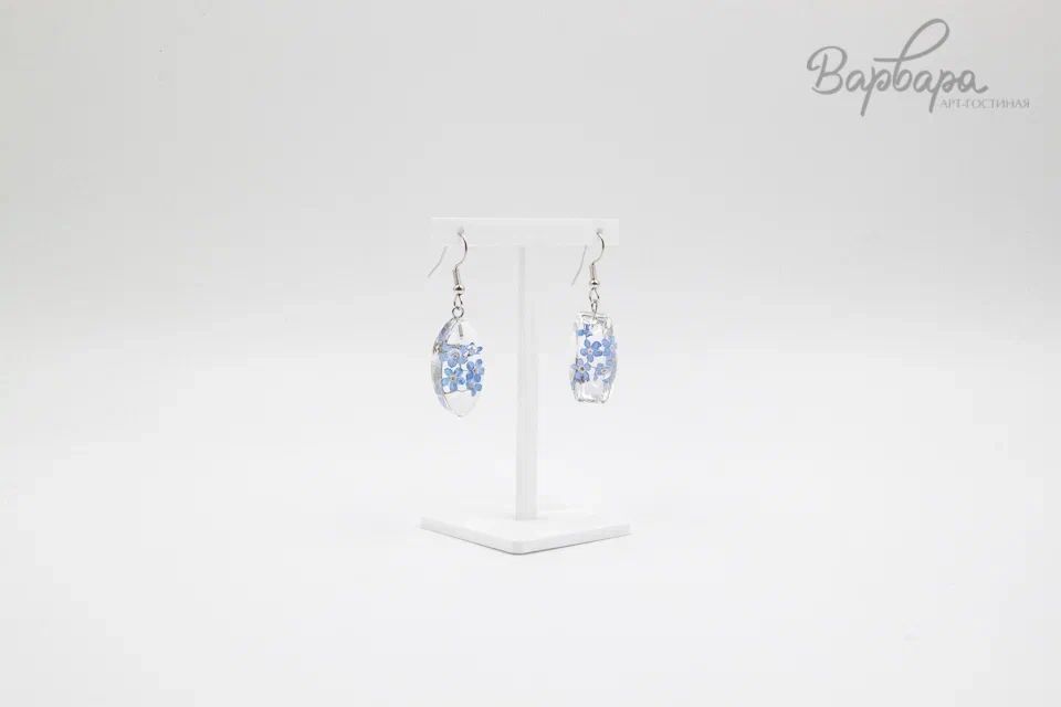 Серьги с сухоцветами