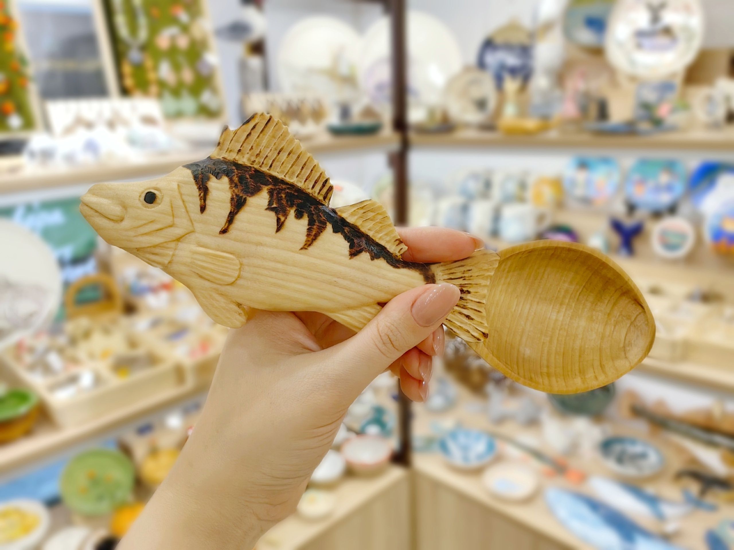 Ложка фигурная "Кольские узоры" (береза)