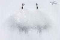 Серьги с перьями