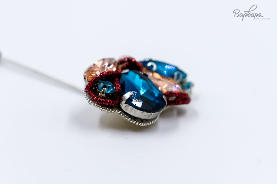 Брошь-игла "Редкий цветок"