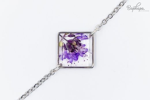 Браслет "Васильковый лёд", С