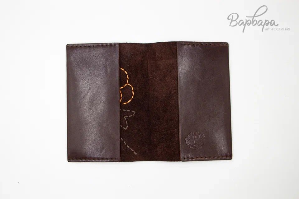 Обложка на паспорт с узором "Юнко", Люкс