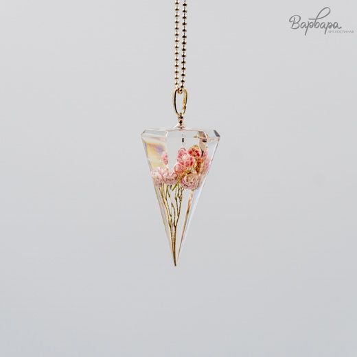 Кулон с сухоцветом, С