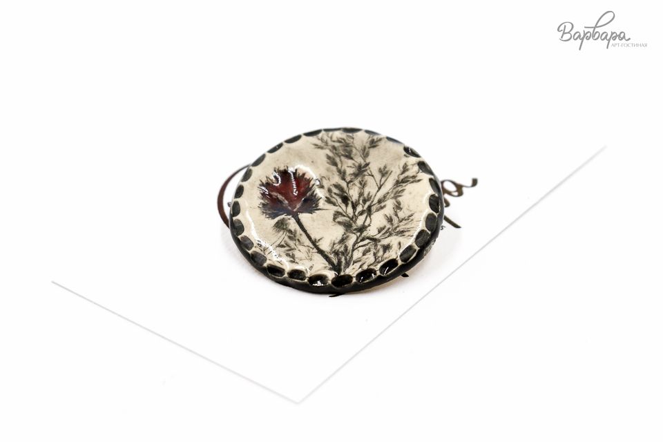 Брошь керамика "Крис"