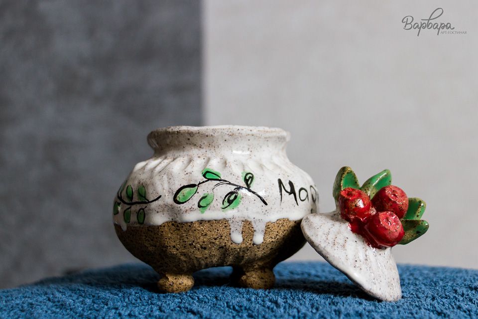 Банка для сыпучих с росписью