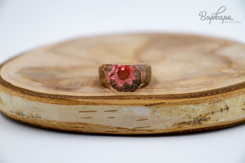 Кольцо "Каменный цветок"