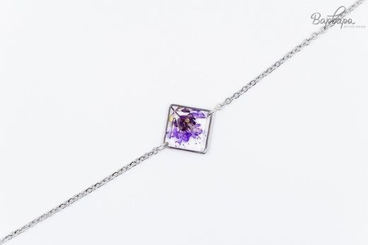 Браслет "Васильковый лёд", С