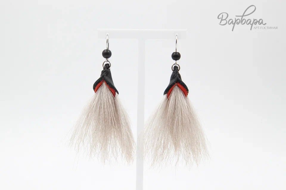 Серьги олений мех "Юнко"