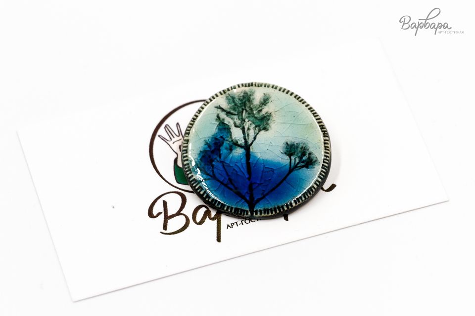 Брошь керамика "Крис"