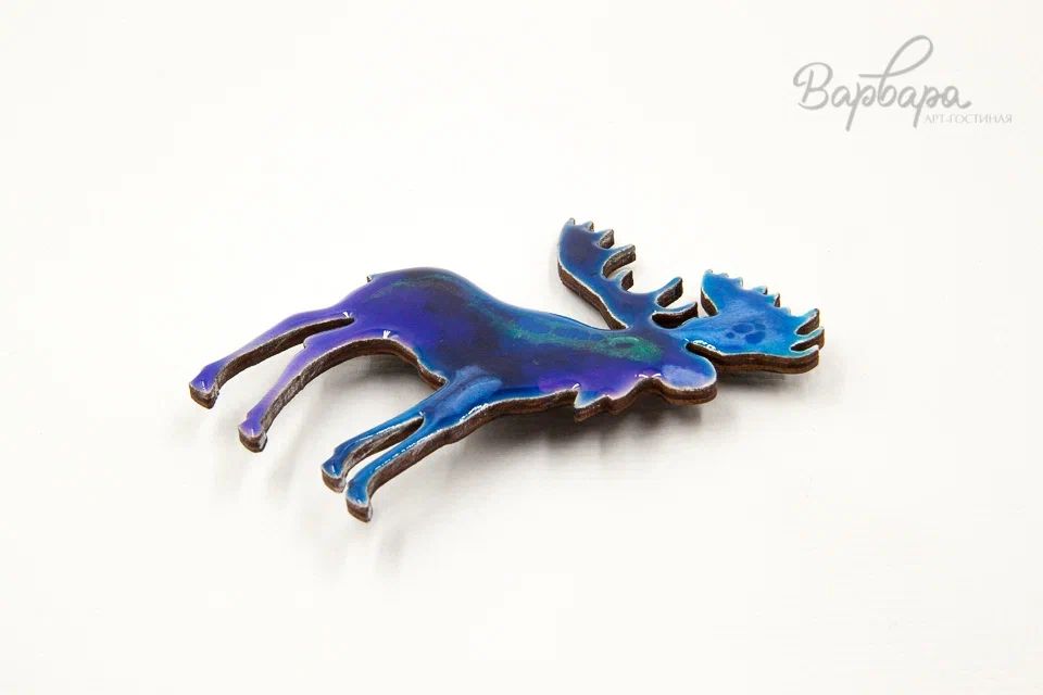 Брошь на деревянной основе Б