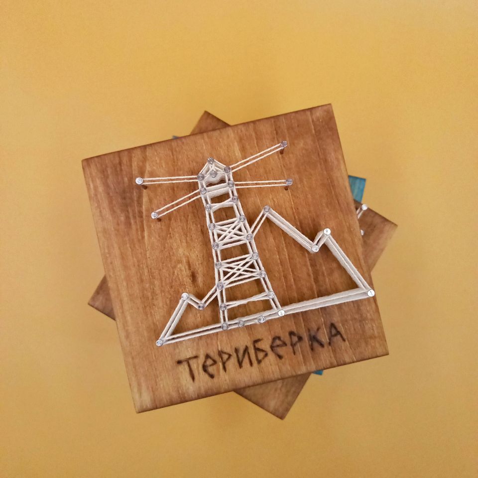 Стринг-арт на деревянном массиве, Микро