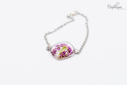 Браслет "Васильковый лёд", С