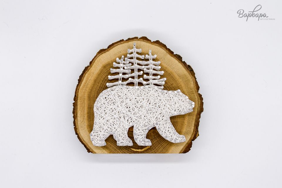 Север на спилах (стринг-арт)