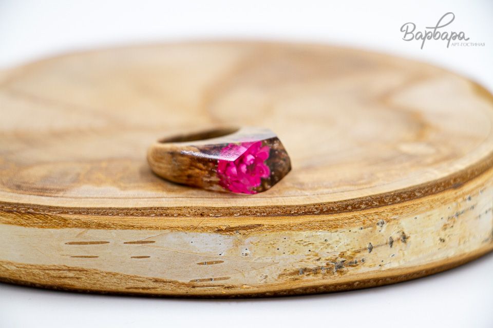 Кольцо "Каменный цветок"