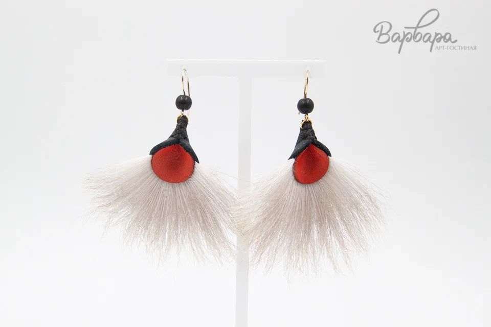 Серьги олений мех "Юнко"