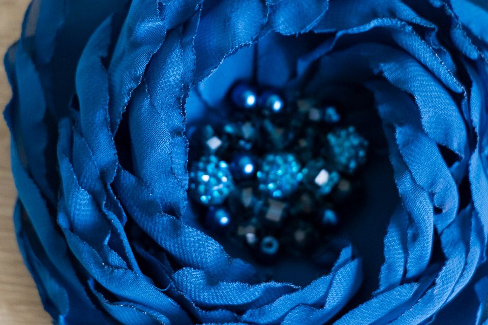 Брошь "Цветок" ткань, в ассортименте