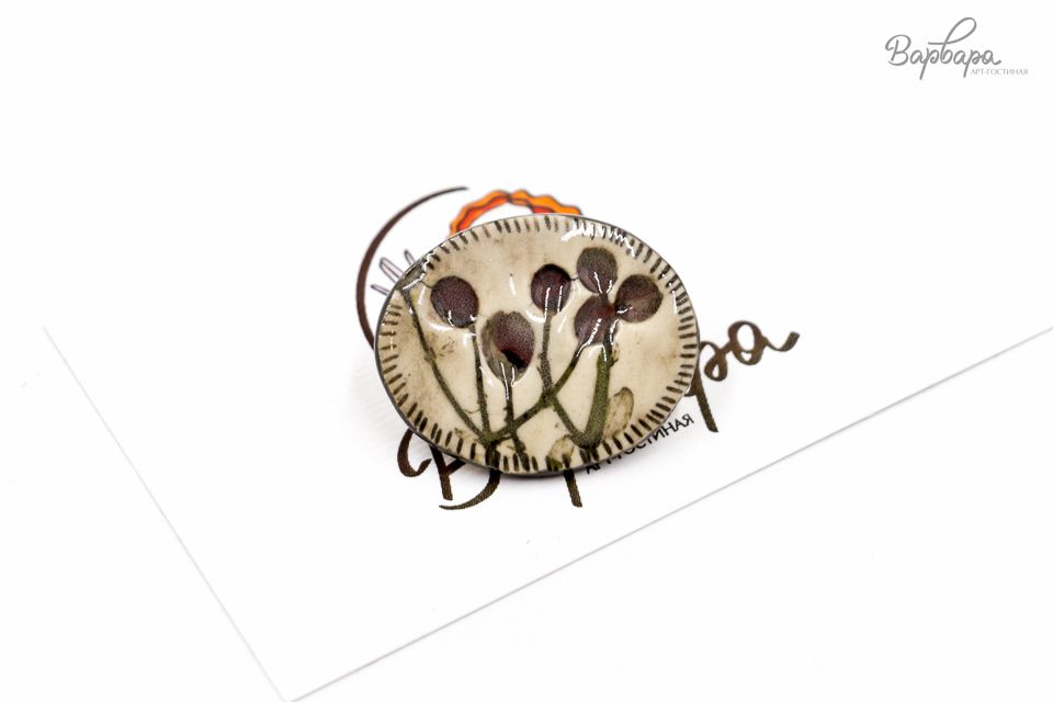 Брошь керамика "Крис"
