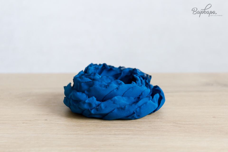 Брошь "Цветок" ткань, в ассортименте