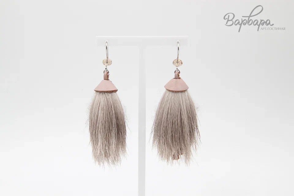 Серьги олений мех "Юнко"