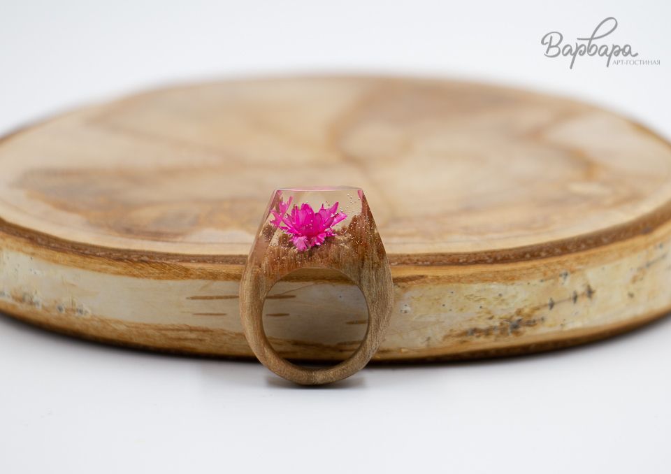 Кольцо "Каменный цветок"