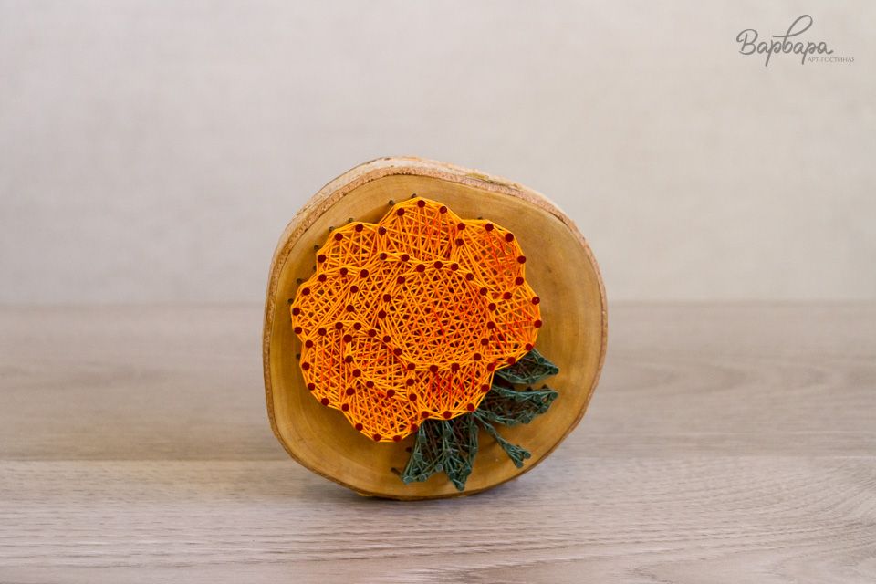 Север на спилах (стринг-арт)