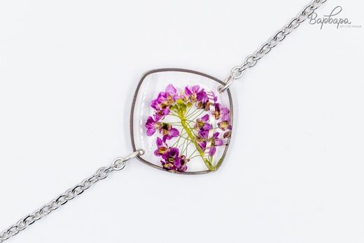 Браслет "Васильковый лёд", С