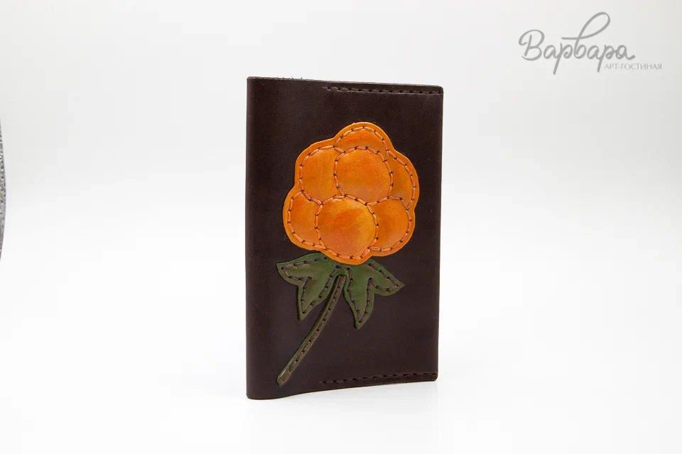 Обложка на паспорт с узором "Юнко", Люкс