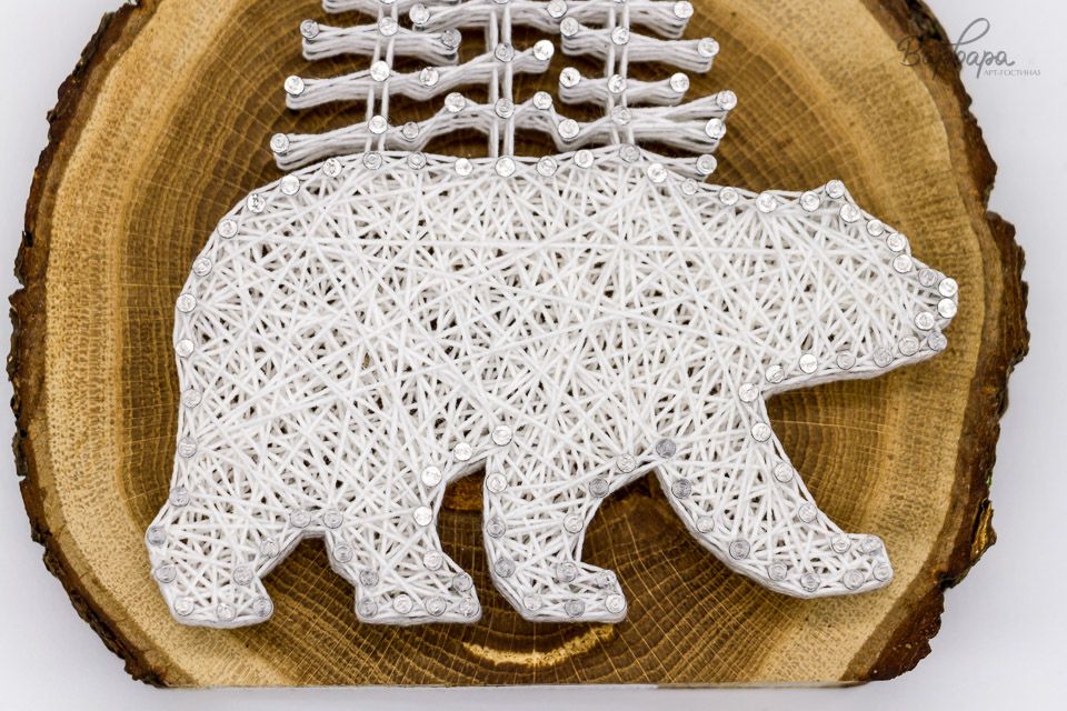 Север на спилах (стринг-арт)