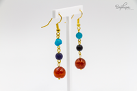 Серьги "Лето,море, пляж"