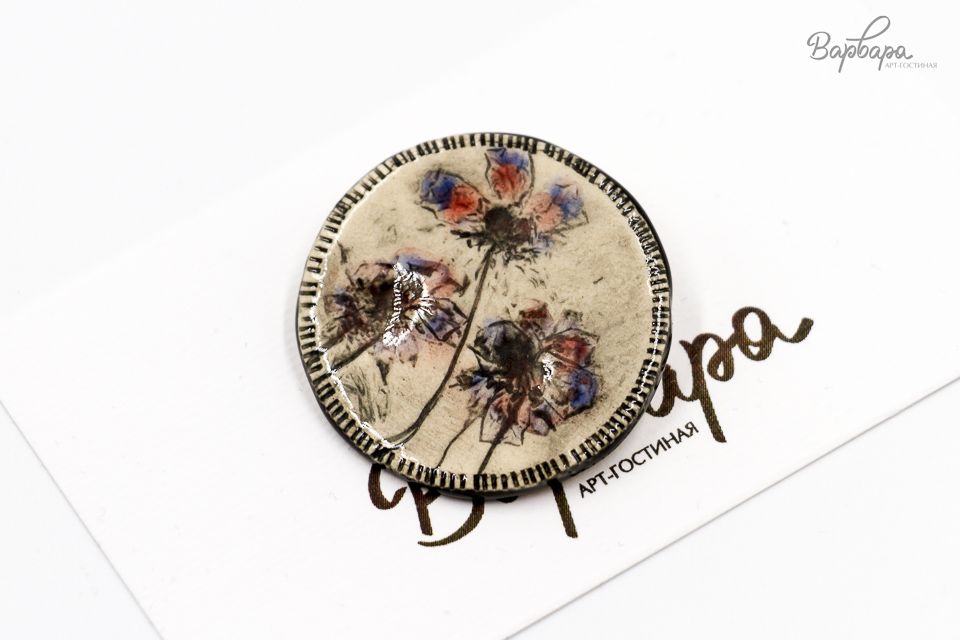 Брошь керамика "Крис"