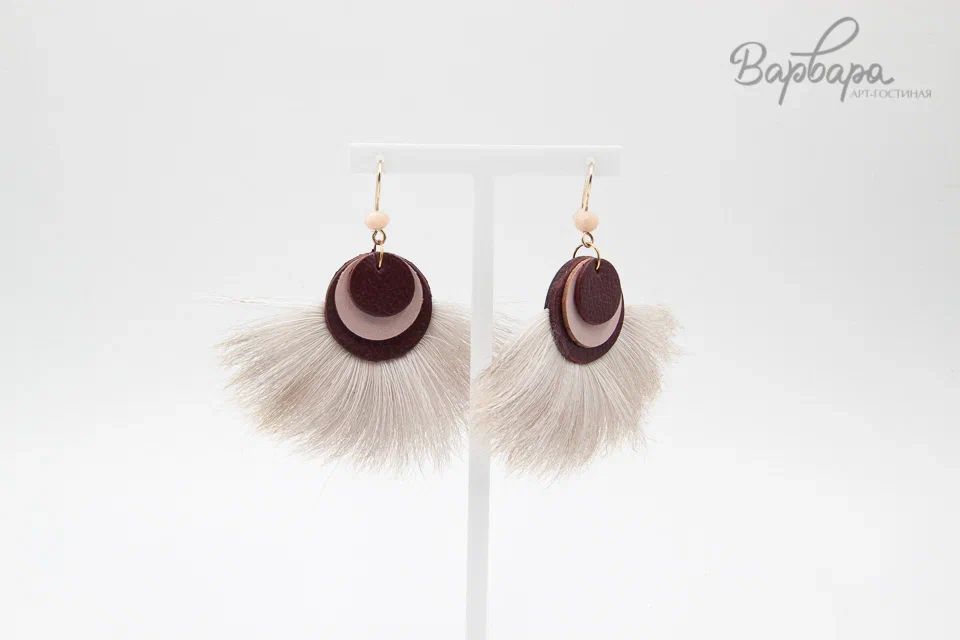 Серьги олений мех "Юнко"