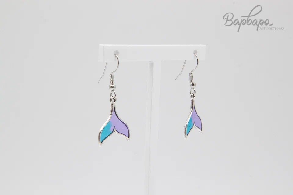 Серьги "Хвост кита"