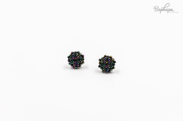 Серьги-пуссеты круглые