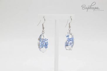 Серьги с сухоцветами