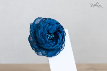 Брошь "Цветок" ткань, в ассортименте