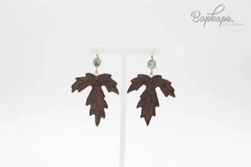 Серьги кожаные "Юнко"