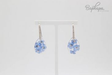 Серьги с сухоцветами