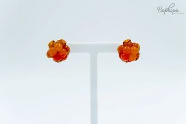 Серьги гвоздики морошка