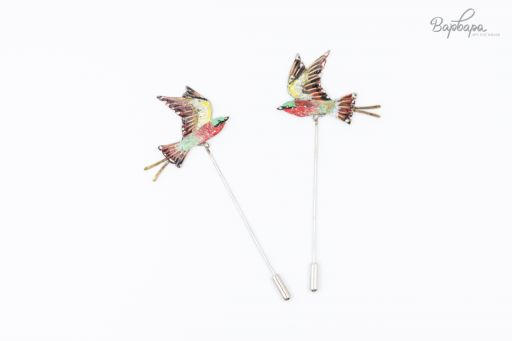 Брошь-булавка Птица