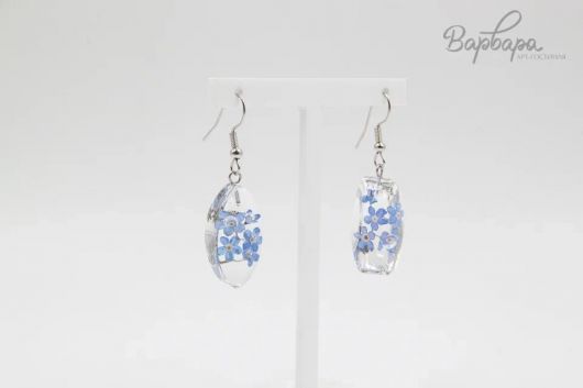 Серьги с сухоцветами