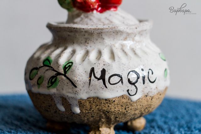 Банка для сыпучих с росписью